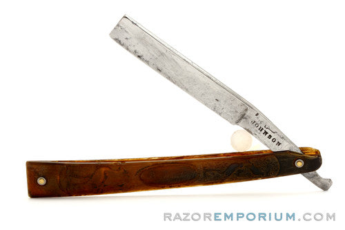 4/8" Johnson Vintage Straight Razor w/ Original Scales