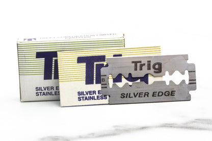 Trig Silver Edge Stainless Steel Double Edge (DE) Razor Blades