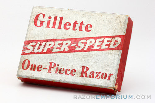 1940's Gillette Super Speed One-Piece Double Edge Razor in Case
