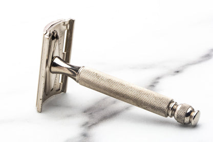 1940's Gillette Ball End Double Edge Razor In Leather Case | Original Condition