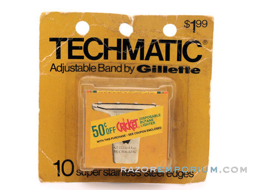 Gillette Techmatic Adjustable Band (10) - New Old Stock (NOS)