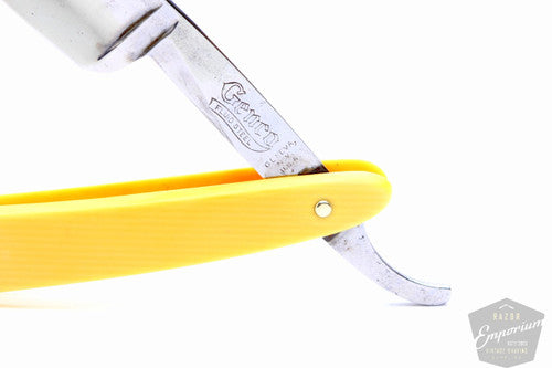 11/16'' Genco Beige Celluloid Scale Straight Razor