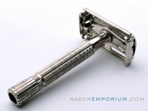 1959 E1 Flair Tip Super Speed DE Safety Razor Set w/ White Case & Blade Bank