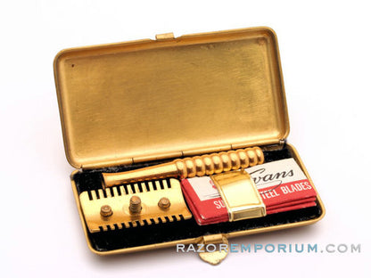 1930's Evans Gold Razor- Miniature Safety razor
