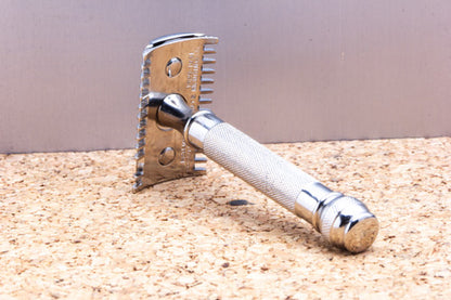 1930's Gillette Goodwill Double Edge Safety Razor with Case | Factory Nickel Revamp