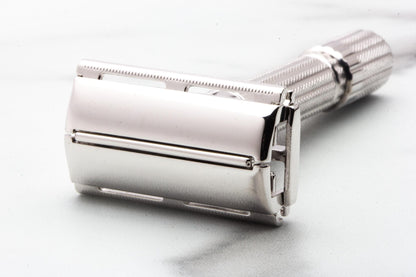 1959 E2 Gillette Fatboy Adjustable TTO Double Edge Safety Razor | Rhodium Revamp