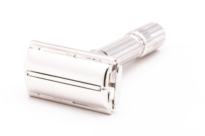 1959 E2 Gillette Fatboy Adjustable Double Edge TTO Safety Razor | Rhodium Revamp