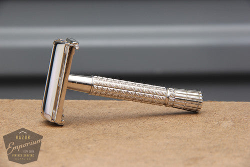 Gillette 1956  Medium Flair Tip Super Speed Safety Razor B2 * Revamped - Nickel