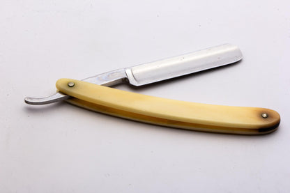 Vintage Restored | 5/8" Boker  Rasiermesser Edelweiss With Blonde Horn Scales