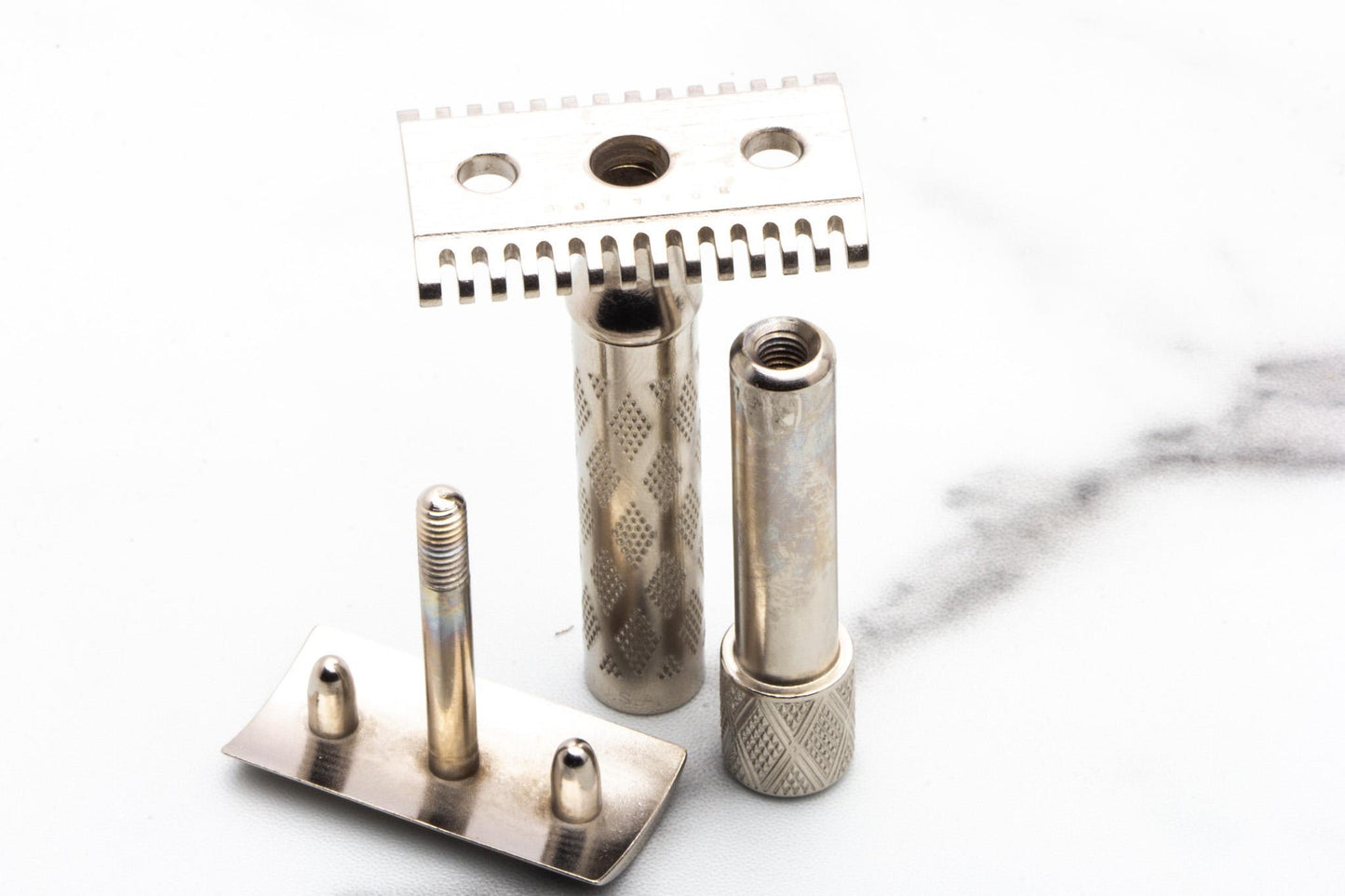 1922 Gillette New Improved Tuckaway Double Edge Safety Razor | Factory Nickel Revamp