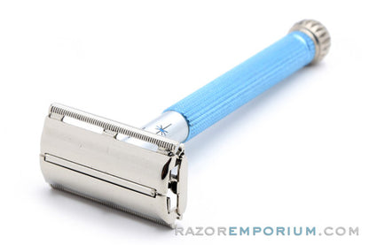 1971 Gillette Blue Star Lady Gillette DE Safety Razor R3 - Good