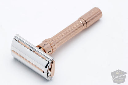 1963 I1 Gillette Slim Adjustable Safety Razor Rose Gold Revamp