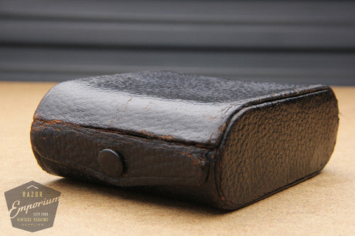 Gillette 1922 New Improved Travel Combination Set in Original Black Leather