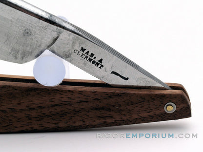 15/16" Mas A Clermont Straight Razor w/ Black Walnut Scales
