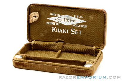 1919 Gillette WW1 Khaki Service Set Army Issue Case