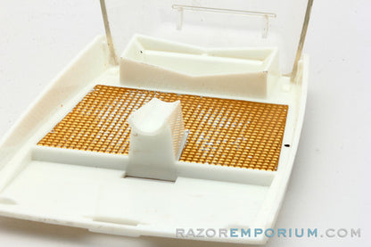 1960's Gillette Slim Adjustable Original White & Gold Case