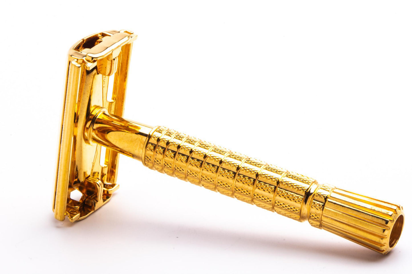 1964 J3 Gillette Flare Tip DE Super Speed Safety Razor |24k Gold Revamp