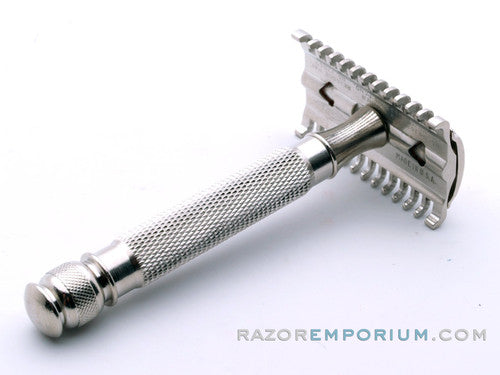 1930's Gillette Goodwill Long Comb Ball End Replica Handle Double Edge Safety Razor