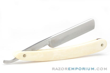 5/8" H. Boker Natural Bone Handles Straight Razor | Shave Ready