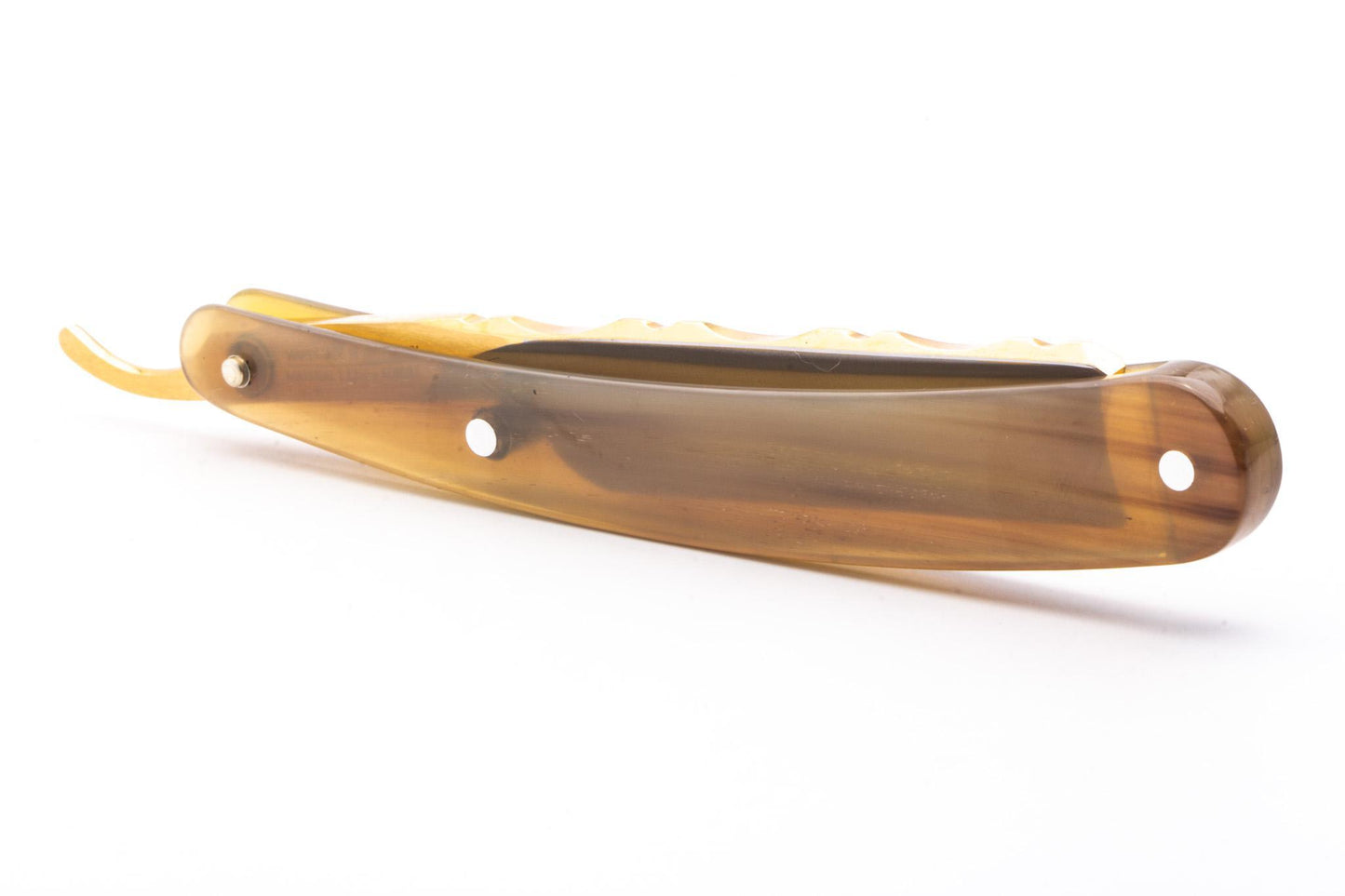 5/8" Dovo 3 Bergischer Lowe Straight Razor | Horn Scales