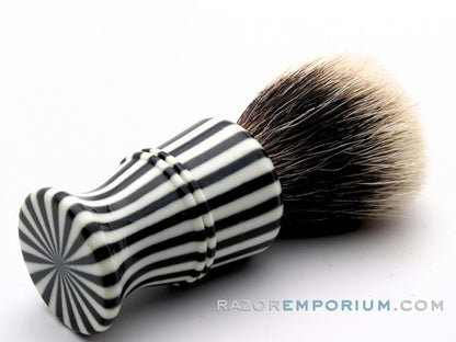 Vintage Zebra Patterned Shave Brush | Badger Revamp
