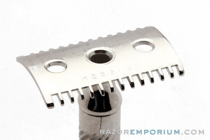 1918 Gillette Bulldog Old Style Double Edge Razor Rhodium Revamp