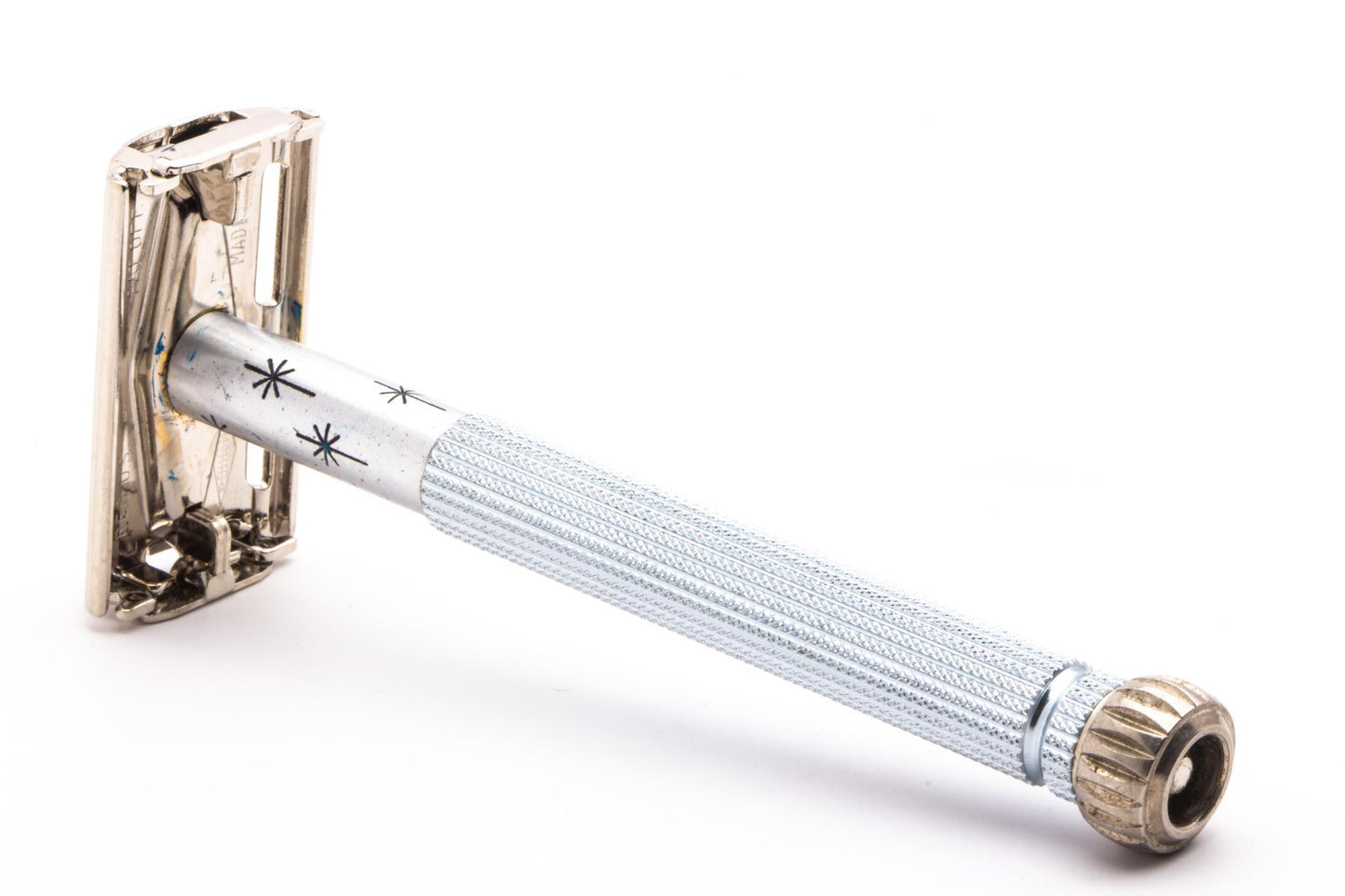 1966 L4 Gillette Blue Star Lady Gillette DE Safety Razor | Original Condition