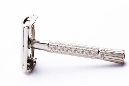 1960 Gillette Regular Flare Tip DE Super Speed Factory Nickel Revamp