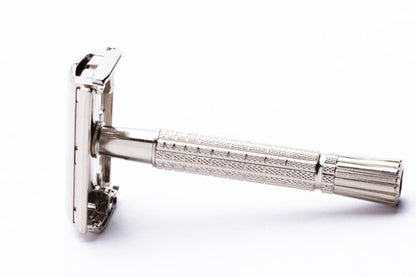1960 Gillette Regular Flare Tip DE Super Speed Factory Nickel Revamp