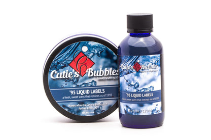 Catie's Bubbles | '95 Liquid Labels Before & After Shave