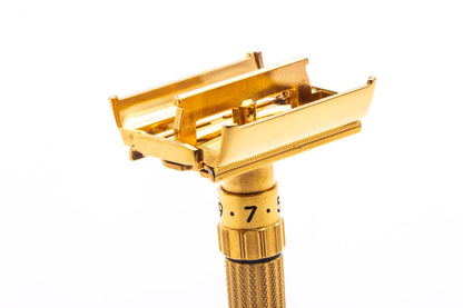 1961 G1 Gillette $1.95 Fatboy Double Edge Safety Razor | 24K Gold Revamp