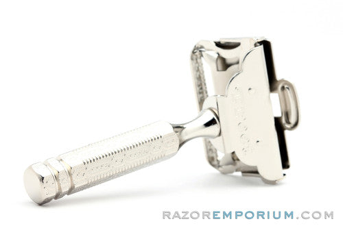 1960's Treet with Gem Chain Handle Style SE Safety Razor | Nickel Revamp