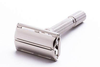 1964 J3 Gillette Slim Adjustable TTO Double Edge Safety Razor | Factory Nickel Revamp