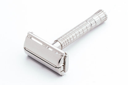 1955 Gillette Flare Tip Super Speed DE Safety Razor Factory Nickel Revamp
