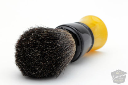 Rubberset Vintage Shave Brush Black Badger Revamp