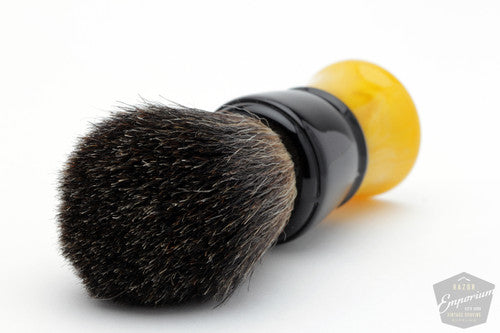 Rubberset Vintage Shave Brush Black Badger Revamp