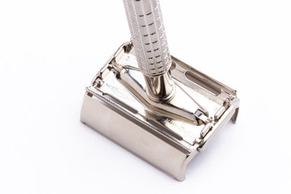 1958 Gillette Flair Tip Super Speed Razor Factory Nickel Revamp D3