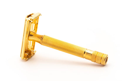 1940's Gillette Milord Double Edge Safety Razor Set | 24K Gold Revamp