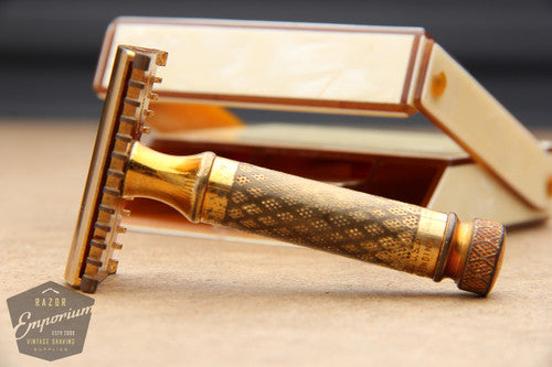 Gillette 1933 Milady Decollete DE Safety Razor in White Case – Razor ...