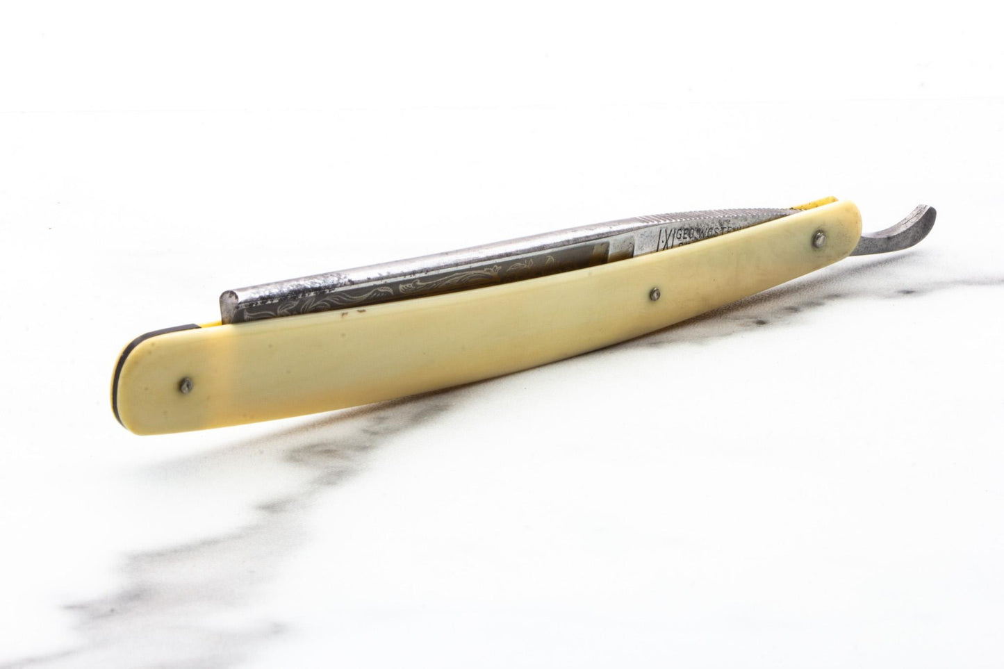 5/8" Vintage Restored I-XL Geo Wostenholm & Sons Straight Razor Set