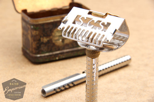 Kampfe Bros. 1912 Style STAR SCS Model SE Safety Razor in Tin w/ Blade ...