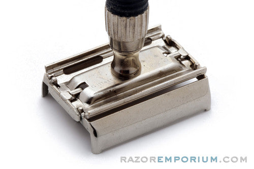 1960s Gillette Navy Slim Twist TTO Double Edge Safety Razor