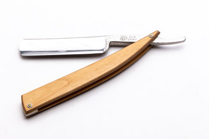 5/8" 208 Gold Dollar Straight Razor With Wood Scales