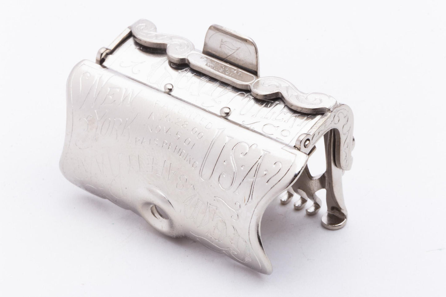 1910's Gem Junior Bar 1912 Lather Catcher Single Edge Razor Set | Original Condition