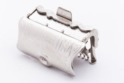 1910's Gem Junior Bar 1912 Lather Catcher Single Edge Razor Set | Original Condition