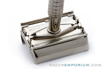 1966 Gillette Flair Tip Super Speed Safety DE Razor Factory Nickel Revamp L1
