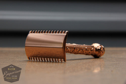 Gillette 1910's ABC Pocket Edition Floral Handle * Rose Gold REVAMP
