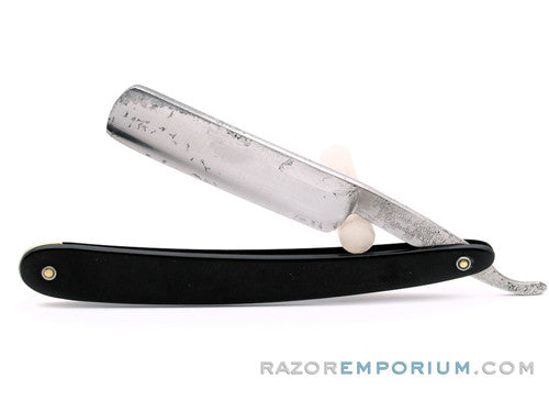 11/16" Geneva Cutlery Co. Hollow Ground Straight Razor w/ Original Scales
