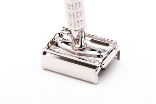 1957 C2 Gillette Red Tip Heavy Super Speed Safety Razor | Rhodium Revamp