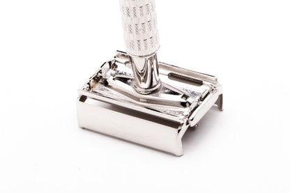 1957 C2 Gillette Red Tip Heavy Super Speed Safety Razor | Rhodium Revamp